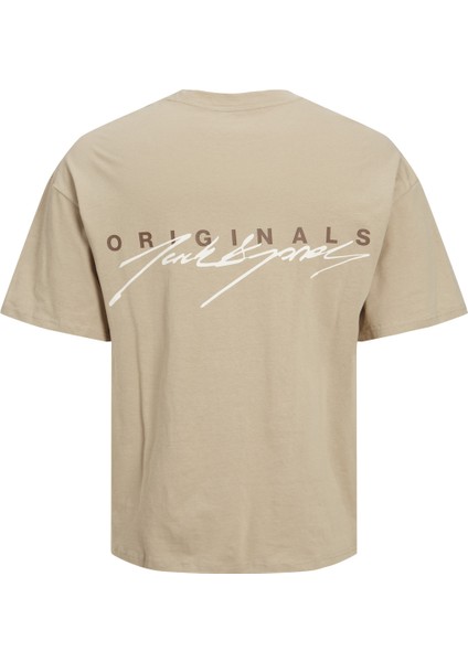 Sirt Baskili Bisiklet Yaka Tisört- Scripting-12230181