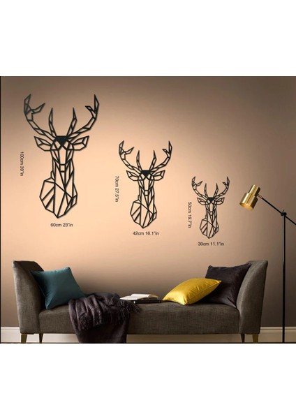 Deer V.1 Dekoratif Metal Tablo