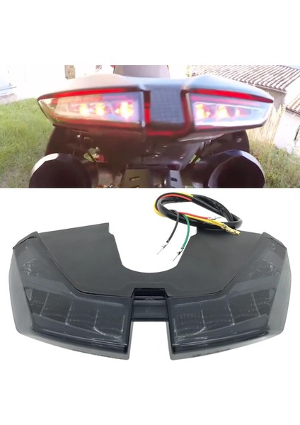 Motosiklet LED Turn Sinyali Abs Entegre Arka Lamba Dumanı (Yurt Dışından) indirimleri