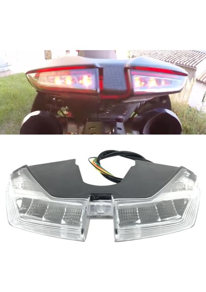 Motosiklet LED Turn Sinyali Abs Entegre Arka Lamba Net (Yurt Dışından)