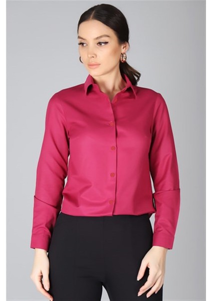 Sweetness Kadın Fuşya Uzun Kollu Gömlek fiyatları