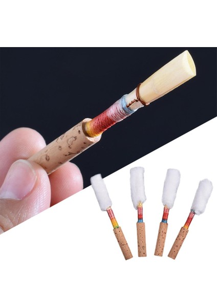 4 Adet Obua Sazlık Yumuşak Orta Mantar Kamış Obua Cork Reed İçin Rüzgar Enstrümanı (Yurt Dışından)