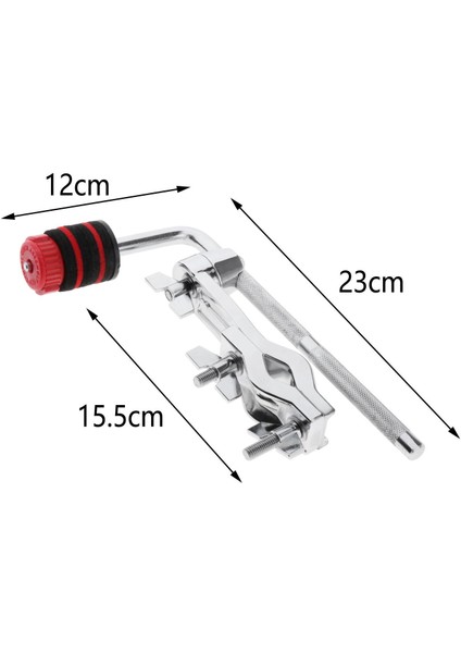 Dayanıklı Metal Zil Tambur Kolu Tutucu W / Kelepçe Bağlantı Parçaları Donanım Tip B (Yurt Dışından) fırsatları