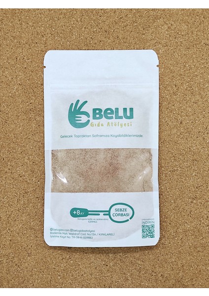 Belu Gıda Atölyesi Kırmızı Pancar Çorbası 100 Gram +8 Ay