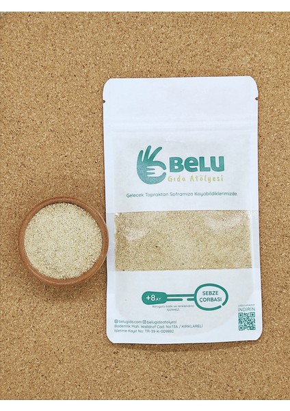 Belu Gıda Atölyesi Brokoli Çorbası + 8 Ay 100 Gram