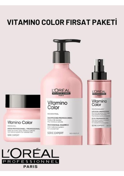 L'oreal Professionnel L'oréal Professionnel Serie Expert Vitamino Color 3'lü Fırsat