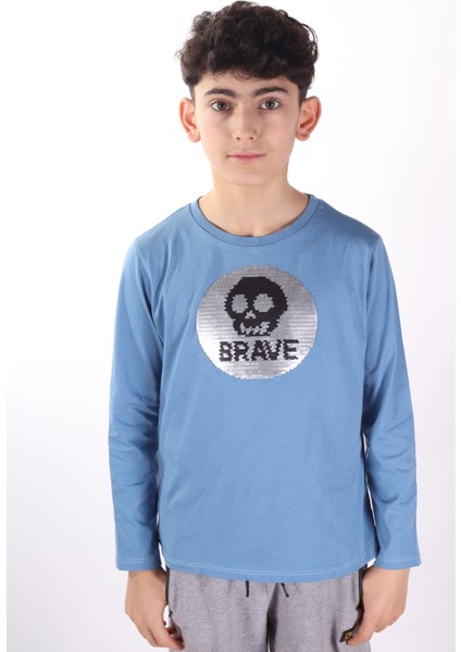 Erkek Çocuk Sweatshirt Pul Paletli E1042A6
