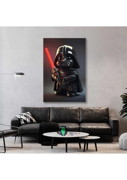 Star Wars Sevimli Darth Wader Efsane Film Karakteri Kanvas Tablo