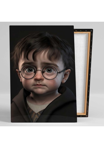 Harry Potter Sihirbaz Sevimli Çocukluk Hali Hogwarts Kanvas Tablo