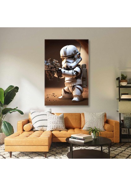 Star Wars Sevimli Stormtrooper Efsane Film Karakteri Kanvas Tablo