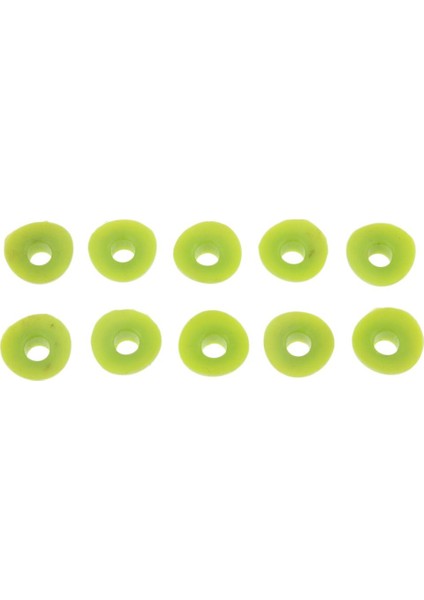 10 Adet Hava Vanası Kök Çamur Korumalar Lastik Tüp Silikon - Kırmızı (Yurt Dışından)