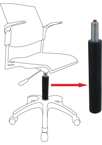 Ofis Koltuk Amortisörü (Piston) 100LÜK