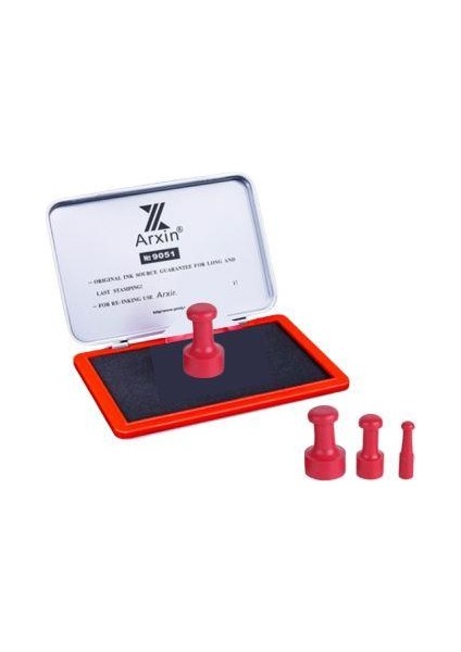 Mühür Kauçuk Alaşım Kırmızı Kaşe Yuvarlak 10ømm