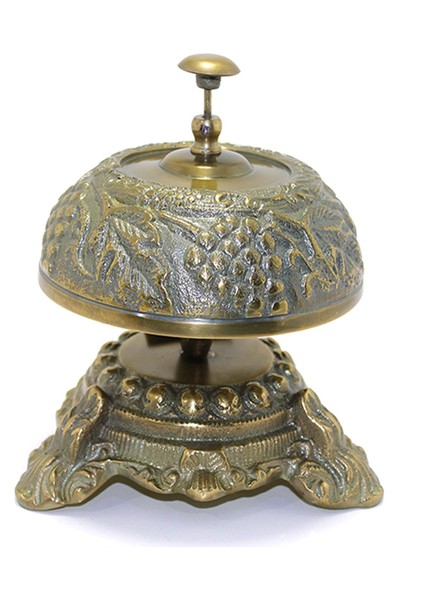 Dekoratif Masa Üstü Pirinç Resepsiyon Zili 18*15 cm