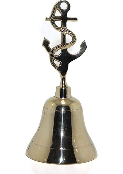 Pirinç Çapalı El Çanı 17*8 cm