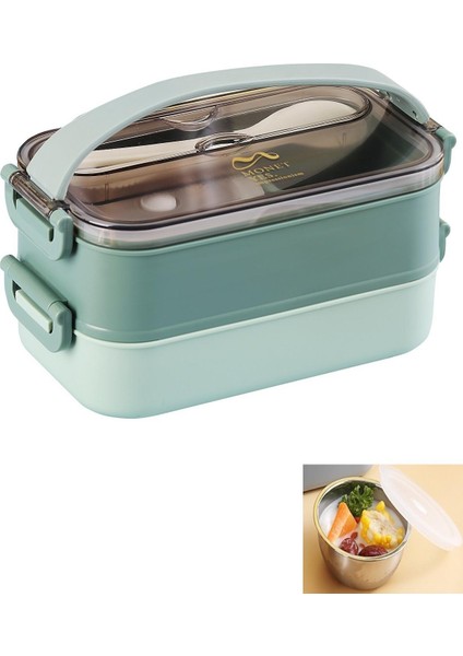 Bento Lunch Box Ofis-Okul Için Yeni Nesil Sefer Tası -Çorba Kaseli Model-Paslanmaz Çelik