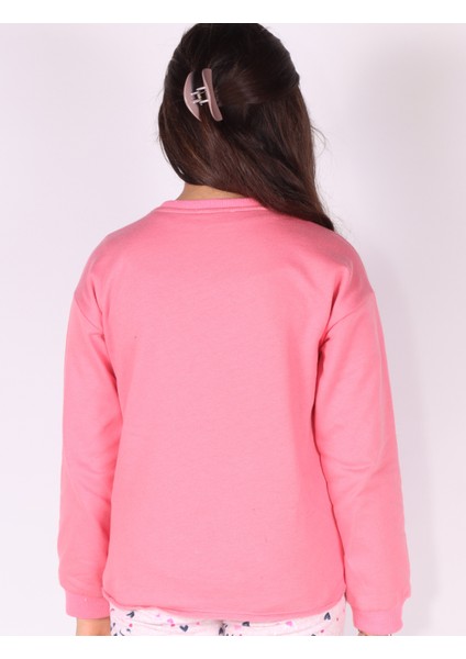 Pul Palet Nakışlı Kız Çocuk Sweatshirt K1003A6