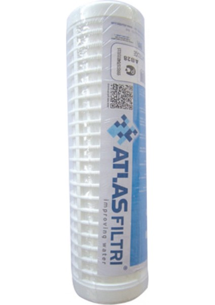 Atlas 3/4" 10" Daire Girişi 3'Lü Filtre Kabı+3'Lü Filtre Seti