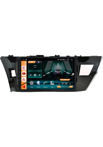 Toyota Corolla Android 10 Carplay Özellikli Navigasyon Multimedya Ekran 2gb Ram + 32GB HDD