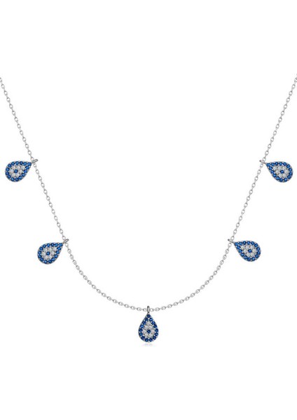 Gümüş Nazarlı Şans Kadın Kolye