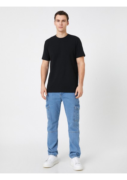 Basic Tişört Kısa Kollu Bisiklet Yaka Dar Kesim fiyatları