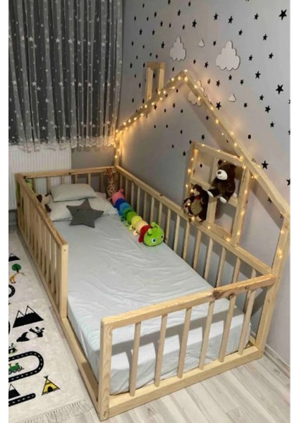 Montessori Bebek ve Çocuk Karyolası Doğal Ahşap Yatak fiyatları