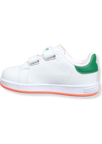 1509 Anatomik Taban Unisex Çocuk Sneakers Ayakkabı - NKT01509-BEYAZ Yeşil-30