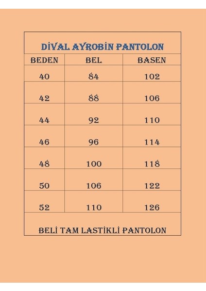 Kadın Kiremit Beli Lastikli Büyük Beden Ayrobin Pantolon fiyatları