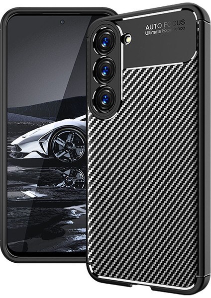 Samsung Galaxy S23 Plus Kılıf Karbon Desenli Lux Negro Silikon