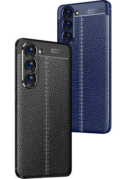 Samsung Galaxy S23 Kılıf Deri Desenli Lux Niss Silikon