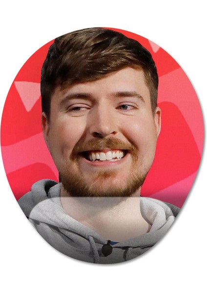 Mr. Beast Bilek Destekli Mousepad Model - 1 Oval