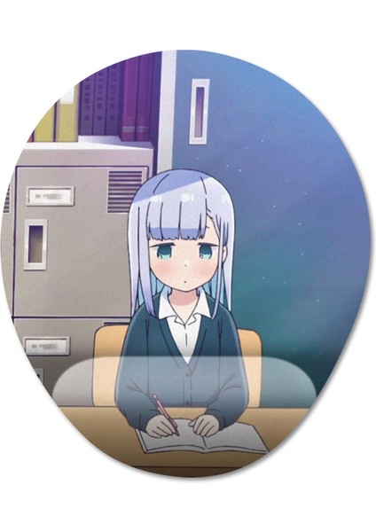 Aharen Is Indecipherable - Aharen-San Wa Hakarenai Bilek Destekli Mousepad Model - 3 Oval