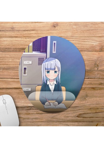 Aharen Is Indecipherable - Aharen-San Wa Hakarenai Bilek Destekli Mousepad Model - 3 Oval