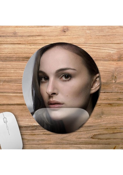 Natalie Portman Bilek Destekli Mousepad Model - 1 Oval fiyatları