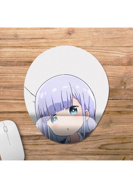 Aharen Is Indecipherable - Aharen-San Wa Hakarenai Bilek Destekli Mousepad Model - 1 Oval