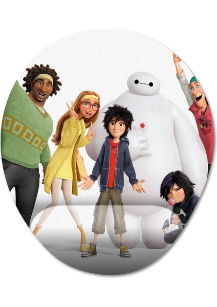Big Hero 6 Bilek Destekli Mousepad Model - 1 Oval