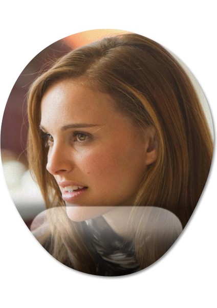Natalie Portman Bilek Destekli Mousepad Model - 3 Oval