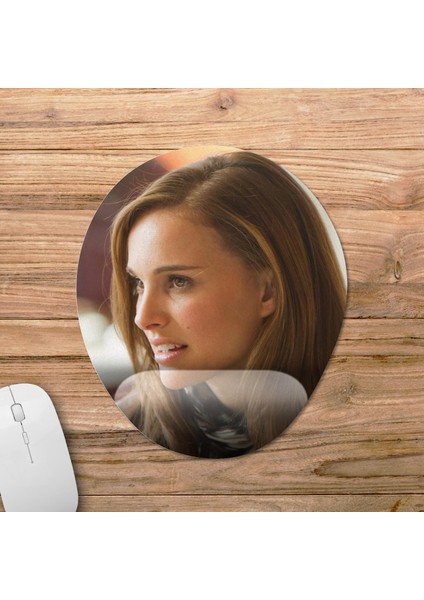 Natalie Portman Bilek Destekli Mousepad Model - 3 Oval fiyatları