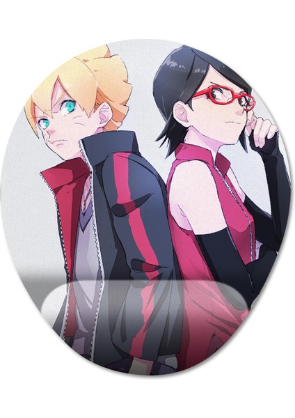 Boruto Bilek Destekli Mousepad Model - 7 Oval