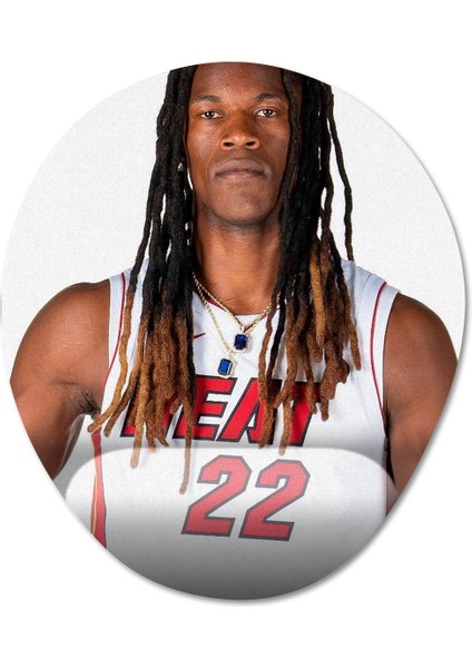 Jimmy Butler - Miami Heat - Nba Bilek Destekli Mousepad Model - 3 Oval