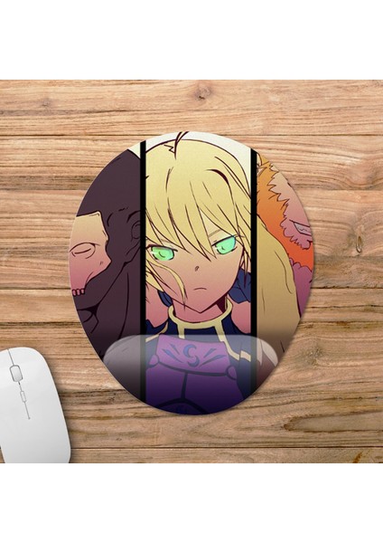 Fate / Zero Bilek Destekli Mousepad Model - 3 Oval
