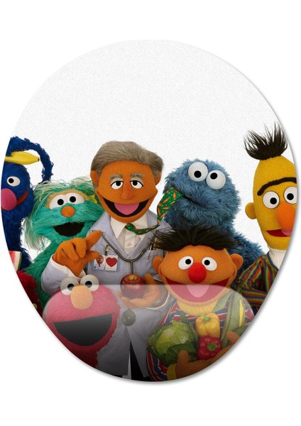 Susam Sokağı Bilek Destekli Mousepad Model - 1 Oval