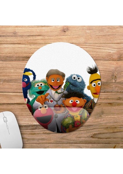 Susam Sokağı Bilek Destekli Mousepad Model - 1 Oval fiyatları