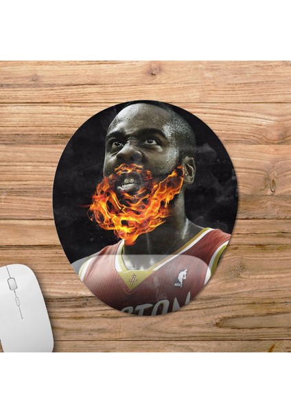 James Harden - Philadelphia 76ERS - Nba Bilek Destekli Mousepad Model - 3 Oval fiyatları
