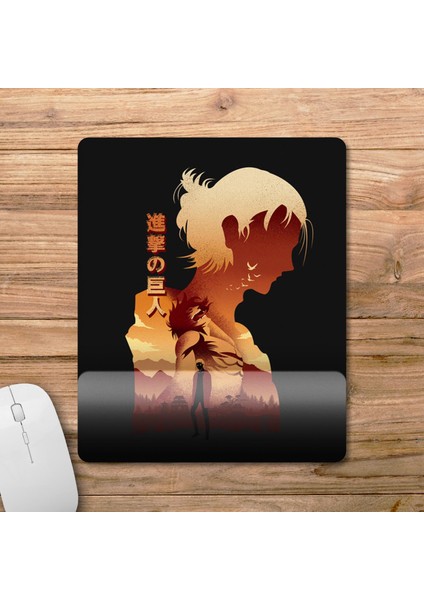 Attack On Titan - Eren Yeager Bilek Destekli Mousepad Model - 1 fiyatları