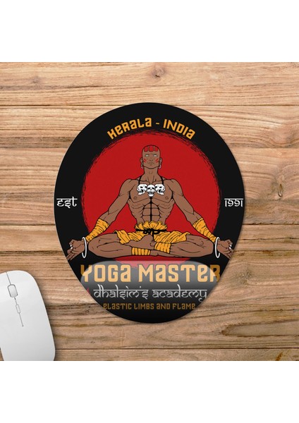 Street Fighter - Dhalsim Yoga Master Bilek Destekli Mousepad Model - 1 Oval