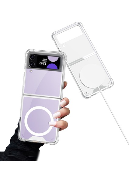 Samsung Galaxy Z Flip 3 Kılıf Magsafeli Şeffaf Antishock Silikon fiyatları