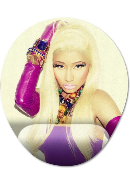 Nicki Minaj Bilek Destekli Mousepad Model - 2 Oval