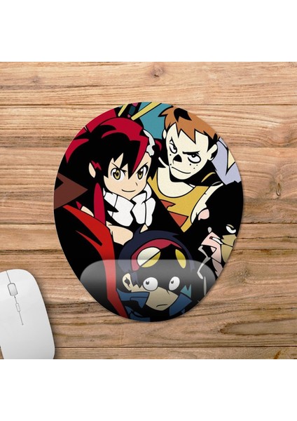 Tengen Toppa Gurren Lagann Bilek Destekli Mousepad Model - 3 Oval