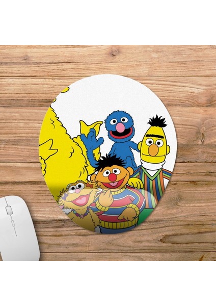 Susam Sokağı Bilek Destekli Mousepad Model - 2 Oval